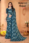 Neeyati By Stylewell Satin Georgette Designer Sarees Wholesale In India